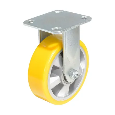 Vestil CST-PY-6X2PUA-R caster wheel shown from an alternate angle