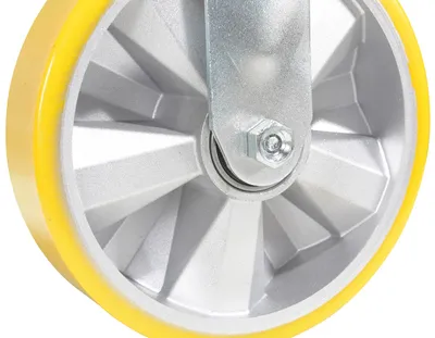 Vestil CST-PY-8X2PUA-R caster wheel shown from an alternate angle