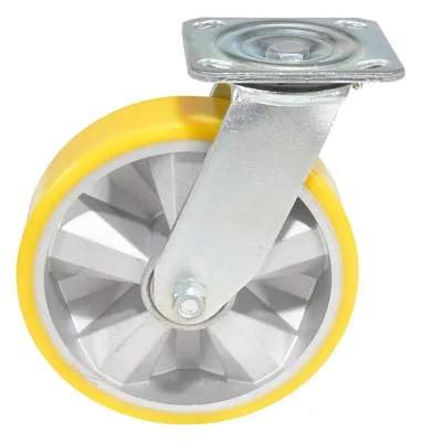 Vestil CST-PY-8X2PUA-S caster wheel shown from an alternate angle