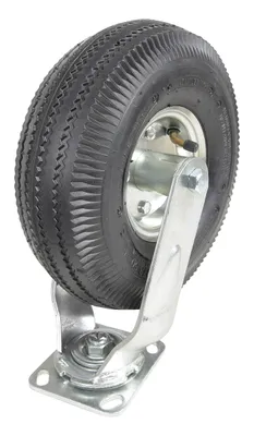 Vestil CST-VE-10X3PNU-S caster wheel shown from an alternate angle