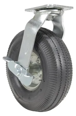 Vestil CST-VE-10X3PNU-SWB caster wheel shown from an alternate angle