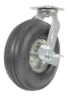 Vestil CST-VE-10X3PNU-SWB caster wheel shown from an alternate angle