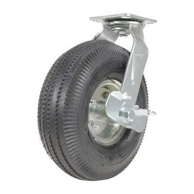 Vestil CST-VE-10X3PNU-SWB caster wheel shown from an alternate angle