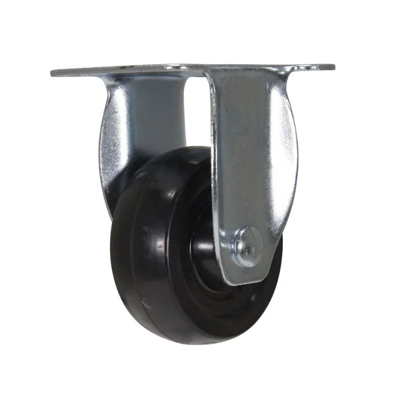 Vestil CST-VE-3X1RU-R Rubber Rigid Caster