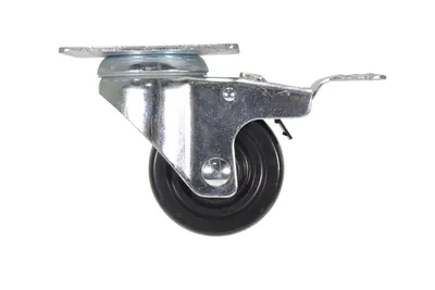 Vestil CST-VE-3X1RU-SWTB caster wheel shown from an alternate angle