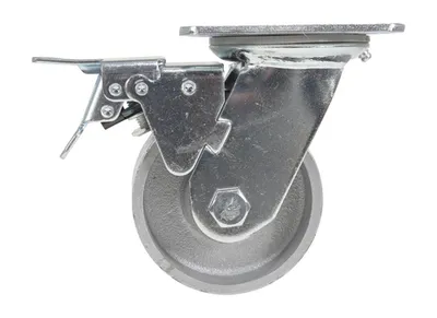 Vestil CST-VE-4X2CI-SWTB Cast Iron-Steel Swivel With Total Brake Caster 2