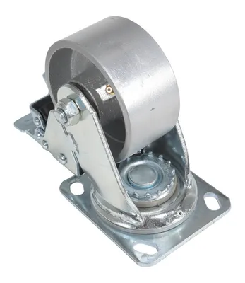 Vestil CST-VE-4X2CI-SWTB Cast Iron-Steel Swivel With Total Brake Caster 3