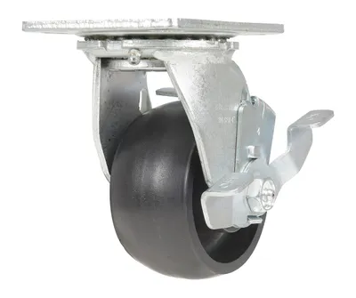 Vestil CST-VE-4X2GFN-SWB Glass Filled Nylon Swivel With Brake Caster