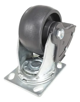 Vestil CST-VE-4X2GFN-SWTB Glass Filled Nylon Swivel With Total Brake Caster 4