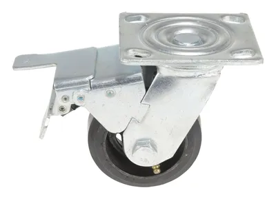 Vestil CST-VE-4X2MR-SWTB Rubber Swivel With Total Brake Caster 3