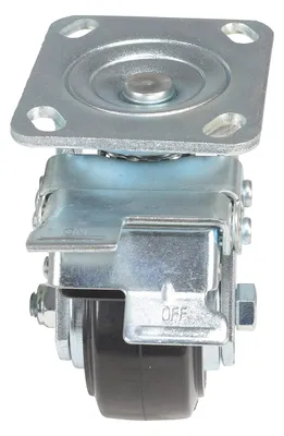 Vestil CST-VE-4X2MRA-SWTB Rubber Swivel With Total Brake Caster 4