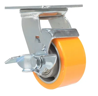 Vestil CST-VE-4X2PUA-SWB Polyurethane Swivel With Brake Caster 2