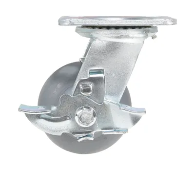 Vestil CST-VE-4X2TPR-SWB Thermoplastic Swivel With Brake Rigid Caster