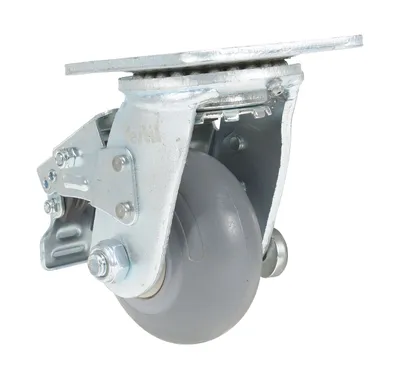 Vestil CST-VE-4X2TPR-SWTB Thermoplastic Rubber Swivel With Total Brake Caster