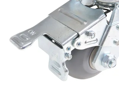 Vestil CST-VE-4X2TPR-SWTB Thermoplastic Rubber Swivel With Total Brake Caster