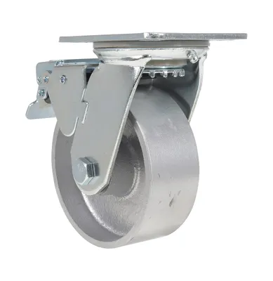 Vestil CST-VE-5X2CI-SWTB Cast IronSteel Swivel With Total Brake Caster