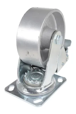 Vestil CST-VE-5X2CI-SWTB Cast IronSteel Swivel With Total Brake Caster