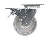 Vestil CST-VE-5X2CI-SWTB caster wheel shown from an alternate angle