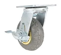 Vestil CST-VE-5X2FF-SWB caster wheel shown from an alternate angle