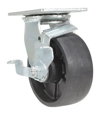 Vestil CST-VE-5X2GFN-SWB Glass Filled Nylon Swivel With Brake Caster