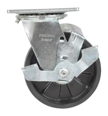 Vestil CST-VE-5X2GFN-SWB Glass Filled Nylon Swivel With Brake Caster