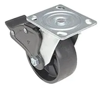 Vestil CST-VE-5X2GFN-SWTB caster wheel shown from an alternate angle
