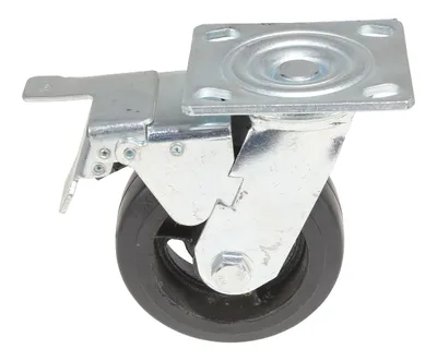 Vestil CST-VE-5X2MR-SWTB caster wheel shown from an alternate angle