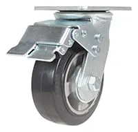 Vestil CST-VE-5X2MRA-SWTB caster wheel shown from an alternate angle