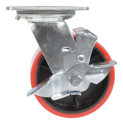 Vestil CST-VE-5X2PU-SWB caster wheel shown from an alternate angle