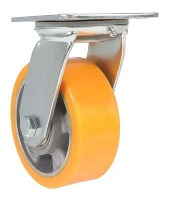 Vestil CST-VE-5X2PUA-S caster wheel shown from an alternate angle