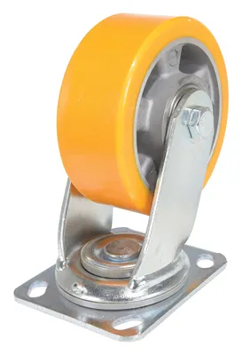 Vestil CST-VE-5X2PUA-S caster wheel shown from an alternate angle
