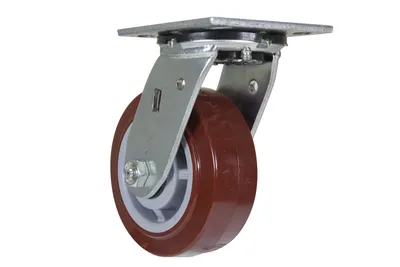 Vestil CST-VE-5X2PUP-S caster wheel shown from an alternate angle