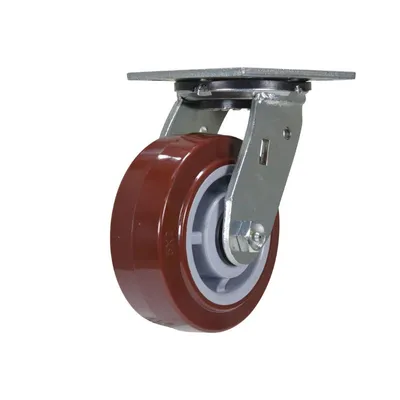 Vestil CST-VE-5X2PUP-SWB caster wheel shown from an alternate angle