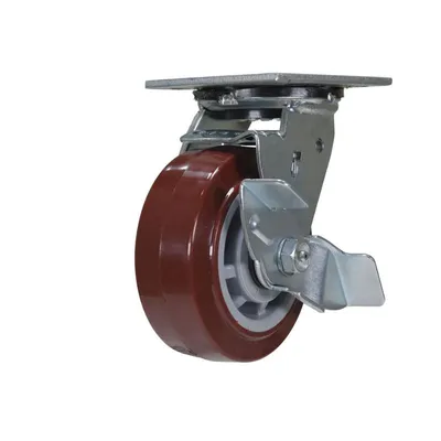 Vestil CST-VE-5X2PUP-SWB Polyurethane Swivel With Brake Caster