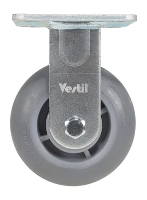 Vestil CST-VE-5X2TPR-R caster wheel shown from an alternate angle