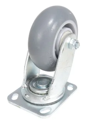 Vestil CST-VE-5X2TPR-S caster wheel shown from an alternate angle