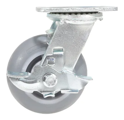 Vestil CST-VE-5X2TPR-SWB caster wheel shown from an alternate angle