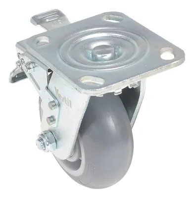 Vestil CST-VE-5X2TPR-SWTB caster wheel shown from an alternate angle