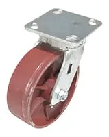 Vestil CST-VE-6X2DS-S caster wheel shown from an alternate angle
