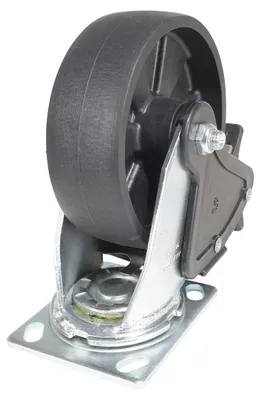 Vestil CST-VE-6X2FF-SWB caster wheel shown from an alternate angle