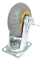 Vestil CST-VE-6X2FF-SWB caster wheel shown from an alternate angle