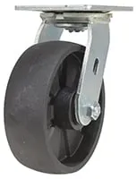 Vestil CST-VE-6X2GFN-S caster wheel shown from an alternate angle