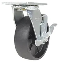 Vestil CST-VE-6X2GFN-SWB caster wheel shown from an alternate angle