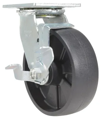 Vestil CST-VE-6X2GFN-SWB Glass Filled Nylon Swivel With Brake Caster