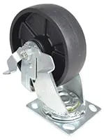Vestil CST-VE-6X2GFN-SWB caster wheel shown from an alternate angle