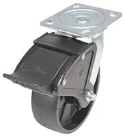 Vestil CST-VE-6X2GFN-SWTB caster wheel shown from an alternate angle