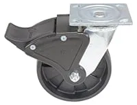 Vestil CST-VE-6X2GFN-SWTB caster wheel shown from an alternate angle