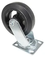 Vestil CST-VE-6X2MR-S caster wheel shown from an alternate angle