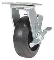 Vestil CST-VE-6X2MR-SWB caster wheel shown from an alternate angle