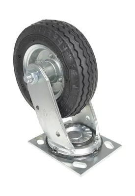 Vestil CST-VE-6X2PNU-S caster wheel shown from an alternate angle